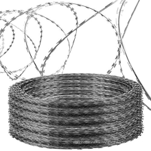 barb wire to protect wall razor barbed wire with pallet spiral galvanized  barbed wire